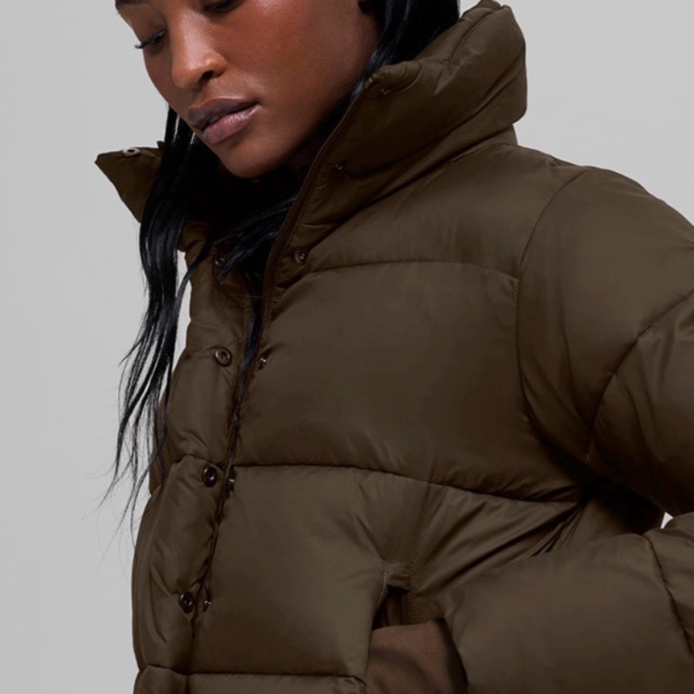 Women's ALO YOGA NWT GOLD RUSH Puffer Jacket Espresso!